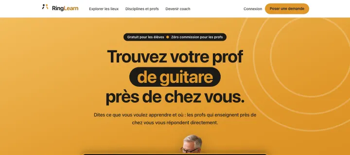 Page d'accueil du site ringlearn.com